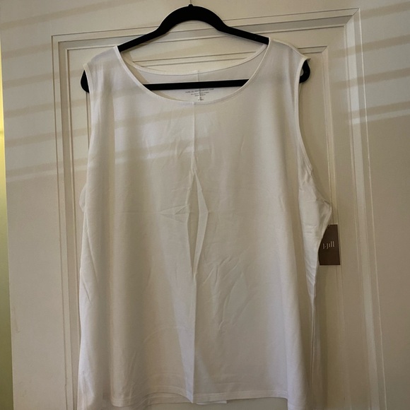 J Jill white tank top- nwt and in packaging- never worn. Size 3x - Picture 2 of 6